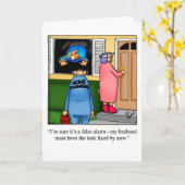 Loodgieterij Humor Blank Wenskaart Kaart (Gele Bloem)