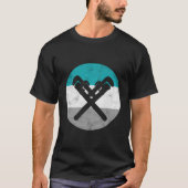 Loodgieterij moersleutel retro loodgieter cadeau v t-shirt (Voorkant)