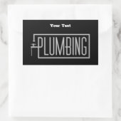 Loodgieterij - Pijpen en Dripping Facet Custom Rechthoekige Sticker (Tas)