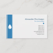 Loodgieterij voor het schoonmaken van het huis - w visitekaartje (Voorkant)