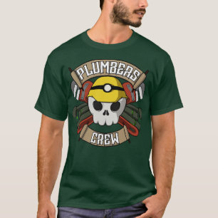 Loodgieters bemanning Jolly piraat T-shirt