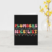 Loodgieters staan altijd op de leuke lijst Groovy Kaart (Gele Bloem)