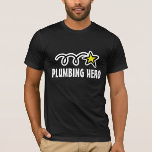 Loodgieters t-shirt met grappige slogan over loodg