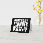 Loodgieters: Verjaardag Loodgieter Klaar om te fee Kaart (Gele Bloem)