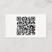 Loodgieters & Verwarming QR Code Zakelijke Kaart Visitekaartje (Achterkant)
