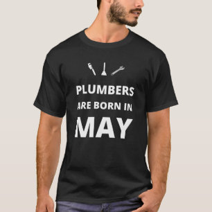 Loodgieters worden geboren in mei t-shirt