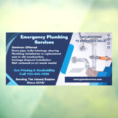 Loodgietersbedrijf aannemer bus aanpassen raamsticker (Vel 3)