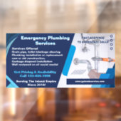 Loodgietersbedrijf aannemer bus aanpassen raamsticker (Vel 2)