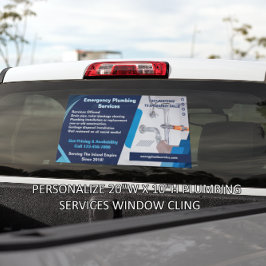 Loodgietersbedrijf aannemer bus aanpassen raamsticker