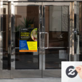 Loodgietersbedrijf diensten Custom raamfolie Raamsticker (Kantoordeur)