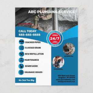 Loodgietersbedrijf Flyer