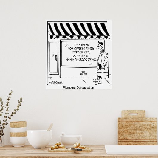 Loodgietersderegulering Poster (Keuken)