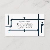 Loodgietersdienst en reparatie visitekaartje (Voorkant)