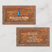 Loodgietersdienst Industriële reparatie van rode s Visitekaartje (Voorkant / Achterkant)