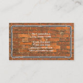 Loodgietersdienst Industriële reparatie van rode s Visitekaartje (Achterkant)