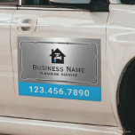 Loodgietersdienst Kraan Logo Metal Loodgieter Automagneet<br><div class="desc">Loodgieter kraan Logo reparatie service metalen loodgieter auto magneten.</div>