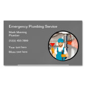 Loodgietersdienst Loodgieter Magnetisch Visitekaartje (Voorkant)