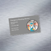 Loodgietersdienst Loodgieter Magnetisch Visitekaartje (Voorbeeld)