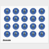 Loodgietersdienst ronde sticker (Vel)
