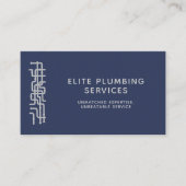 Loodgietersdienst Waterleidingen QR Code Marine Mo Visitekaartje (Voorkant)