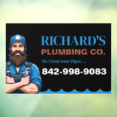 Loodgietersdiensten Aangepaste Raamfolie Raamsticker (Vel 3)