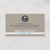 Loodgietersdiensten Concept Illustratie Visitekaartje (Achterkant)