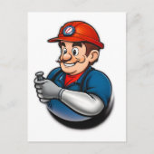 Loodgietersdiensten logo briefkaart (Voorkant)