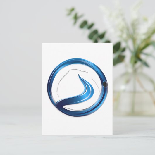 Loodgietersdiensten logo briefkaart (Staand voorkant)