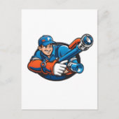 Loodgietersdiensten logo briefkaart (Voorkant)