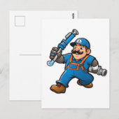 Loodgietersdiensten logo briefkaart (Voorkant / Achterkant)