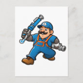 Loodgietersdiensten logo briefkaart (Voorkant)