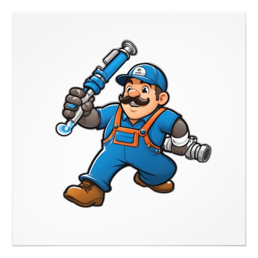 Loodgietersdiensten logo foto afdruk (Voorkant)