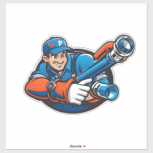 Loodgietersdiensten logo sticker