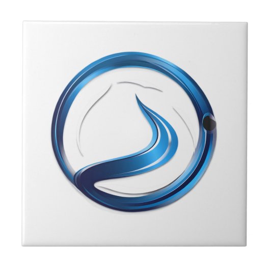 Loodgietersdiensten logo tegeltje (Voorkant)