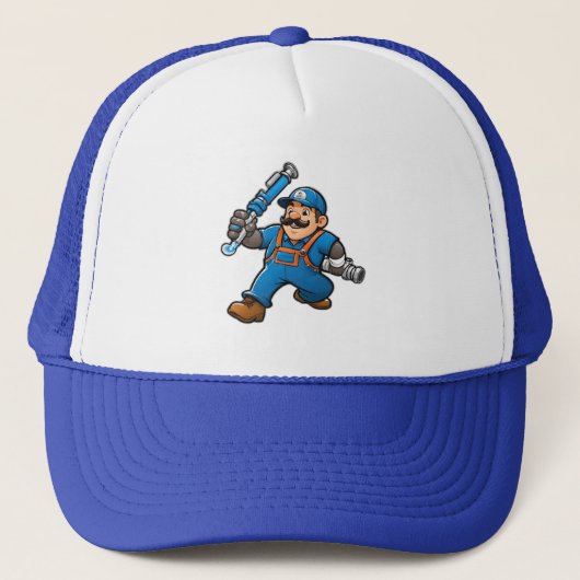 Loodgietersdiensten logo trucker pet (Voorkant)