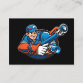 Loodgietersdiensten logo visitekaartje (Voorkant)