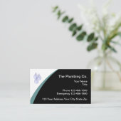 Loodgietersdiensten Modern ontwerp Visitekaartje (Staand voorkant)