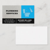 Loodgietersdiensten | Toilet en sproei Visitekaartje (Voorkant / Achterkant)