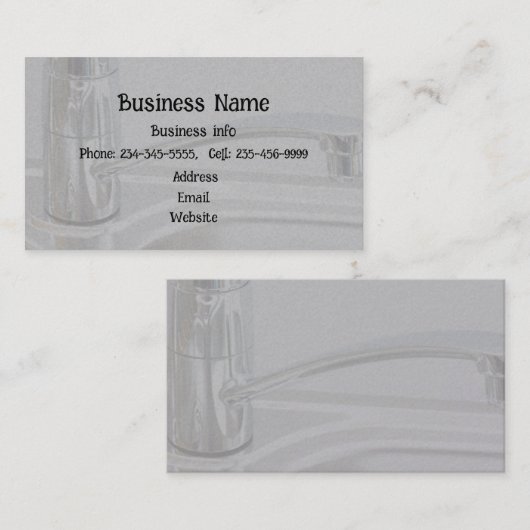 Loodgietersgas — Sitmechanisch Visitekaartje (Voorkant / Achterkant)