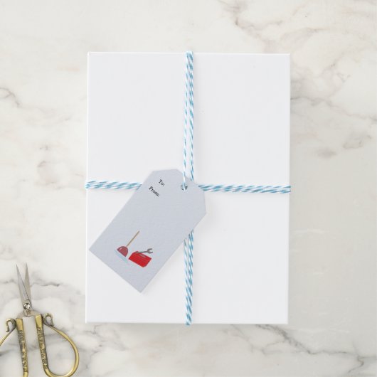 Loodgietersgereedschap Cadeaulabel (Met Touw)