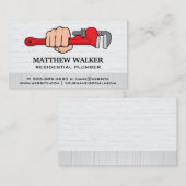 Loodgietersgreep | blauwe kraag | aannemer visitekaartje (Voorkant / Achterkant)