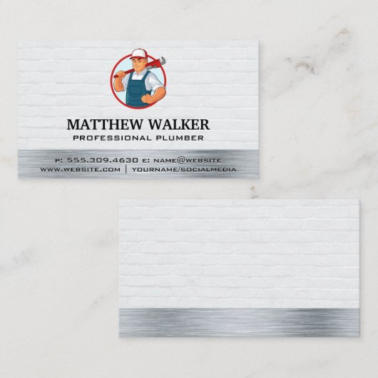 Loodgietersgreep Visitekaartje (Voorkant / Achterkant)