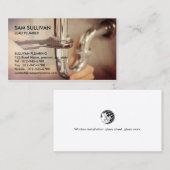 Loodgietersleiding lekkende pijp visitekaartje (Voorkant / Achterkant)