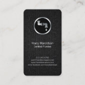 Loodgietersleiding lekkende pijp visitekaartje (Voorkant)