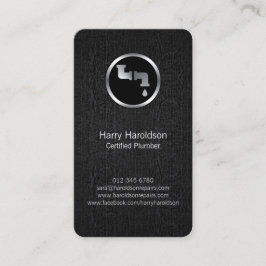 Loodgietersleiding lekkende pijp visitekaartje