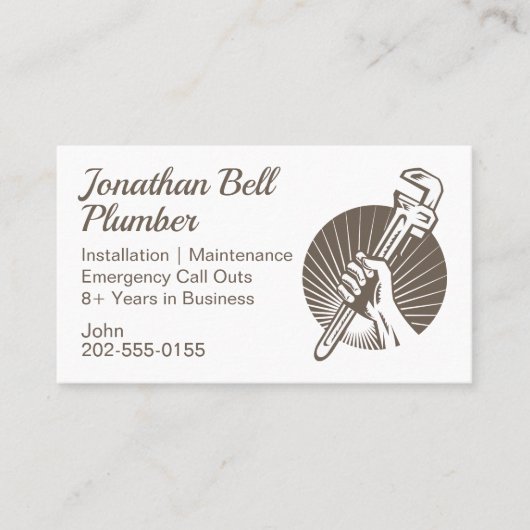 Loodgietersleiding Visitekaartje (Voorkant)