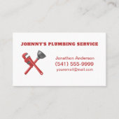 Loodgietersmoersleutel Visitekaartje (Voorkant)