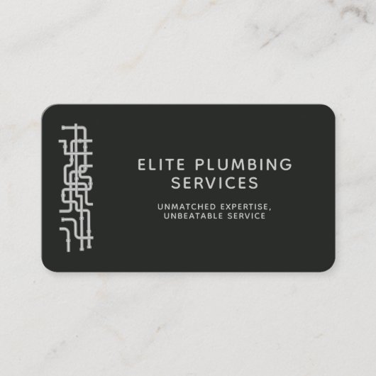 Loodgietersreparatieservice Waterleidingen Modern  Visitekaartje (Voorkant)