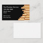 Loodgietersservice koperen buizen Thema Visitekaartje (Voorkant / Achterkant)