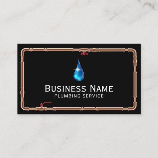 Loodgietersservice Professionele pijpleiding Repar Visitekaartje (Voorkant)
